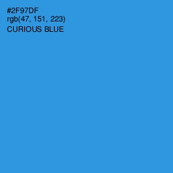 #2F97DF - Curious Blue Color Image