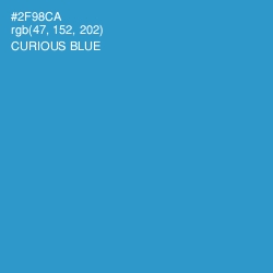 #2F98CA - Curious Blue Color Image
