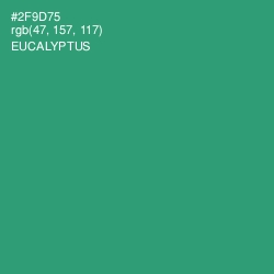 #2F9D75 - Eucalyptus Color Image