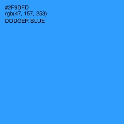 #2F9DFD - Dodger Blue Color Image