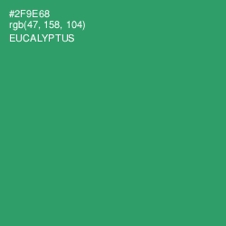 #2F9E68 - Eucalyptus Color Image