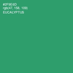 #2F9E6D - Eucalyptus Color Image