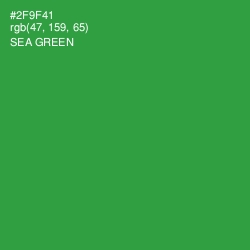 #2F9F41 - Sea Green Color Image