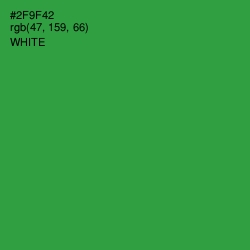 #2F9F42 - Sea Green Color Image