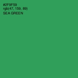 #2F9F59 - Sea Green Color Image