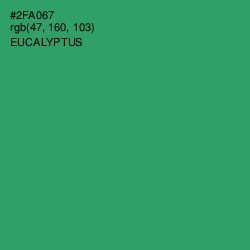 #2FA067 - Eucalyptus Color Image