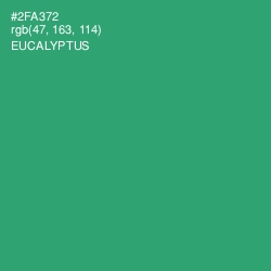 #2FA372 - Eucalyptus Color Image