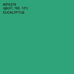 #2FA379 - Eucalyptus Color Image