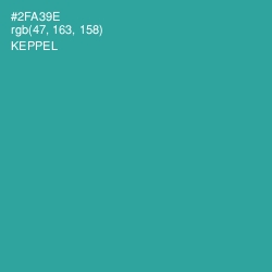 #2FA39E - Keppel Color Image