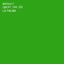 #2FA417 - La Palma Color Image