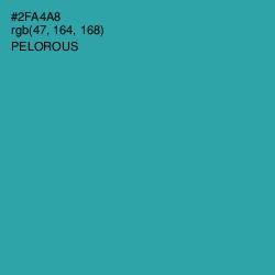 #2FA4A8 - Pelorous Color Image