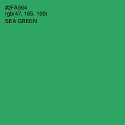 #2FA564 - Sea Green Color Image