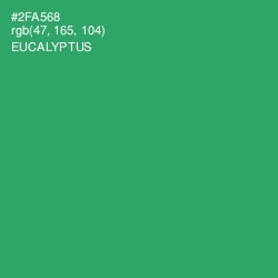 #2FA568 - Eucalyptus Color Image