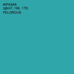 #2FA6AA - Pelorous Color Image
