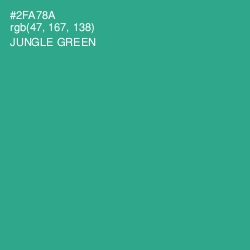 #2FA78A - Jungle Green Color Image