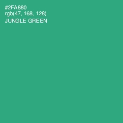 #2FA880 - Jungle Green Color Image