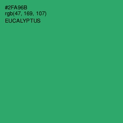 #2FA96B - Eucalyptus Color Image