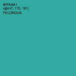 #2FAAA1 - Pelorous Color Image