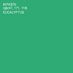 #2FAB76 - Eucalyptus Color Image