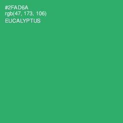 #2FAD6A - Eucalyptus Color Image