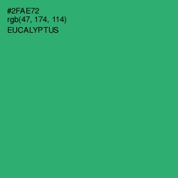 #2FAE72 - Eucalyptus Color Image