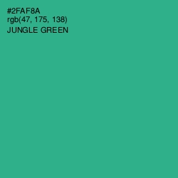 #2FAF8A - Jungle Green Color Image