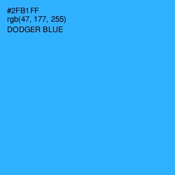 #2FB1FF - Dodger Blue Color Image