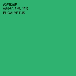#2FB26F - Eucalyptus Color Image