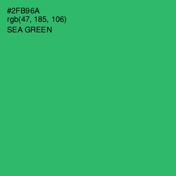 #2FB96A - Sea Green Color Image