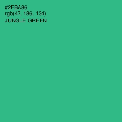 #2FBA86 - Jungle Green Color Image