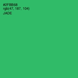 #2FBB68 - Jade Color Image