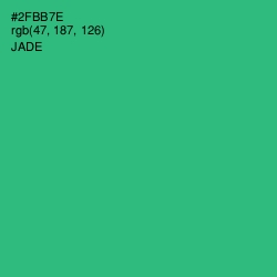 #2FBB7E - Jade Color Image
