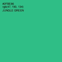 #2FBE86 - Jungle Green Color Image