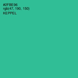 #2FBE96 - Keppel Color Image