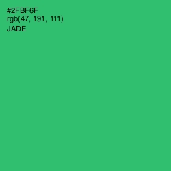 #2FBF6F - Jade Color Image