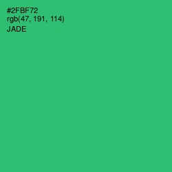 #2FBF72 - Jade Color Image
