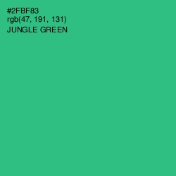 #2FBF83 - Jungle Green Color Image