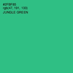 #2FBF85 - Jungle Green Color Image