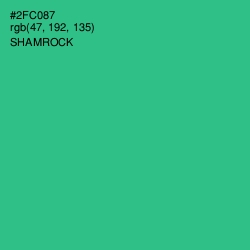 #2FC087 - Shamrock Color Image