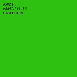 #2FC111 - Harlequin Color Image