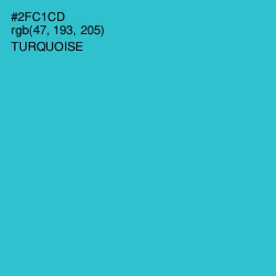 #2FC1CD - Turquoise Color Image