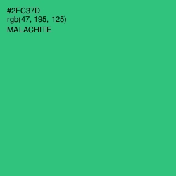 #2FC37D - Malachite Color Image