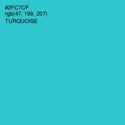 #2FC7CF - Turquoise Color Image