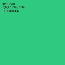 #2FCA80 - Shamrock Color Image