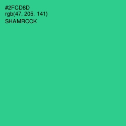 #2FCD8D - Shamrock Color Image