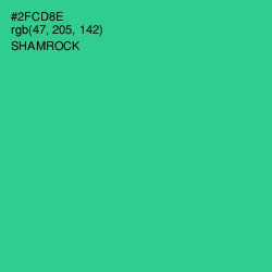 #2FCD8E - Shamrock Color Image