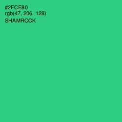#2FCE80 - Shamrock Color Image