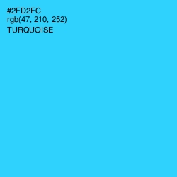 #2FD2FC - Turquoise Color Image