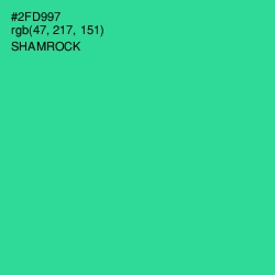 #2FD997 - Shamrock Color Image