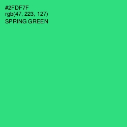 #2FDF7F - Spring Green Color Image